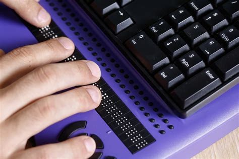 keyboard with some braille input